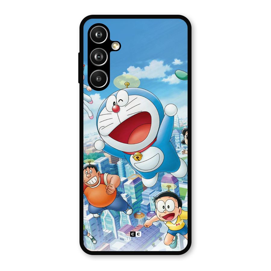 Doremon Flying Metal Back Case for Galaxy F54