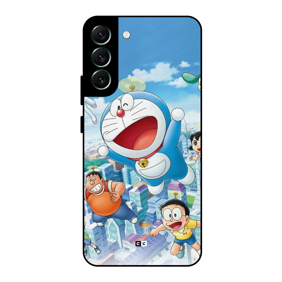 Doremon Flying Metal Back Case for Galaxy S22 Plus 5G