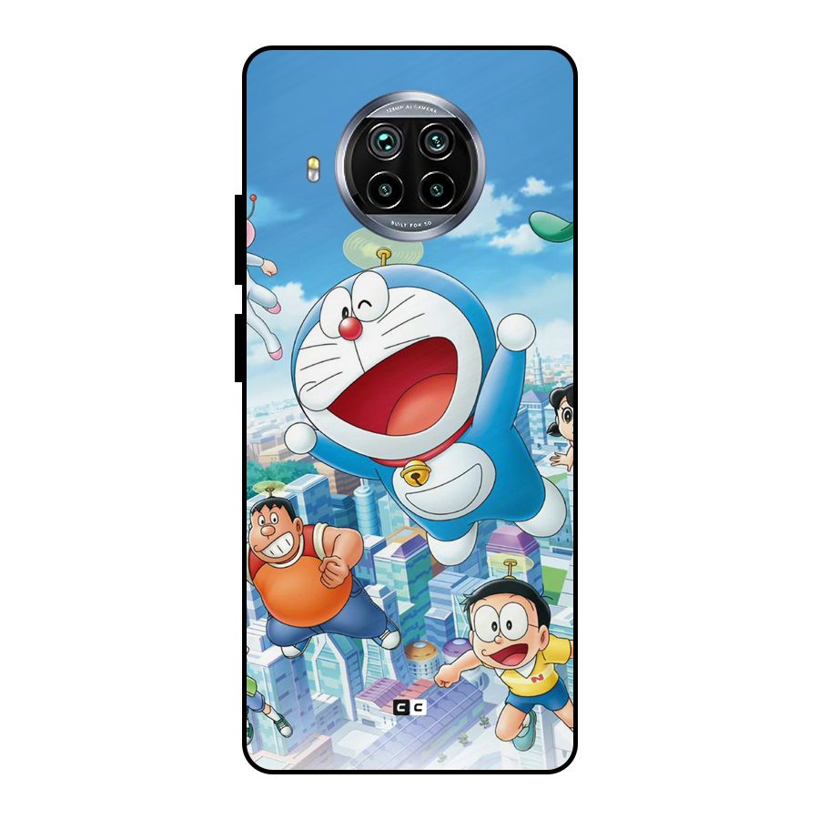 Doremon Flying Metal Back Case for Mi 10i