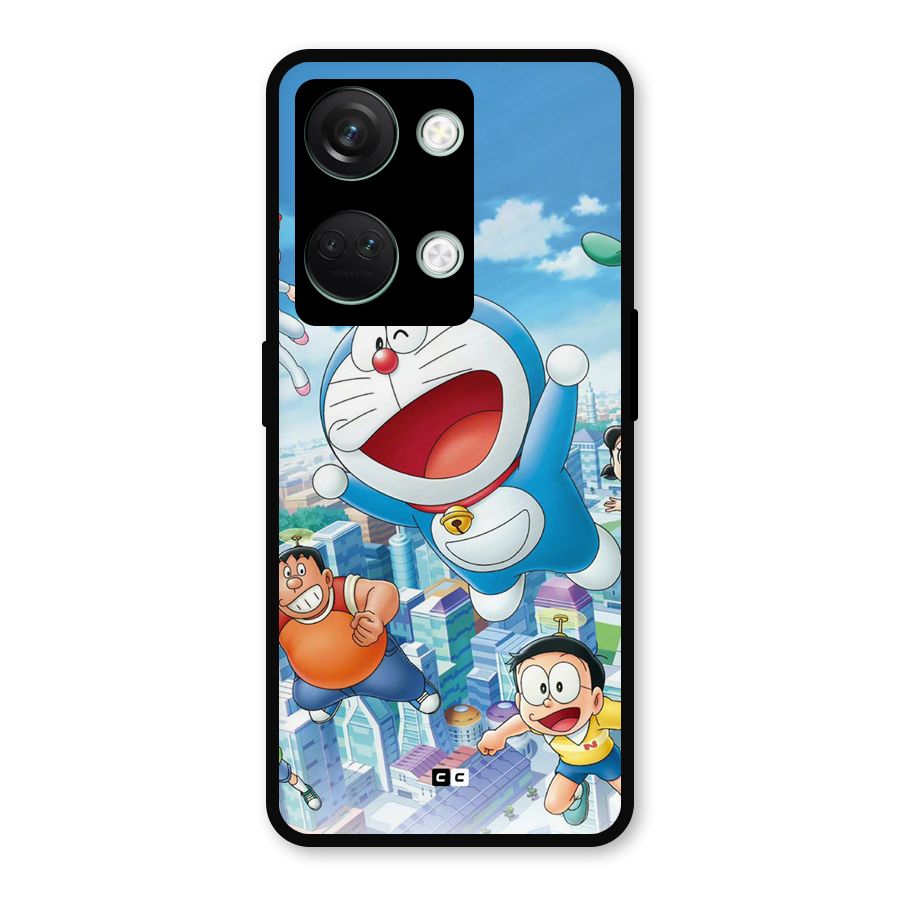 Doremon Flying Metal Back Case for OnePlus Nord 3
