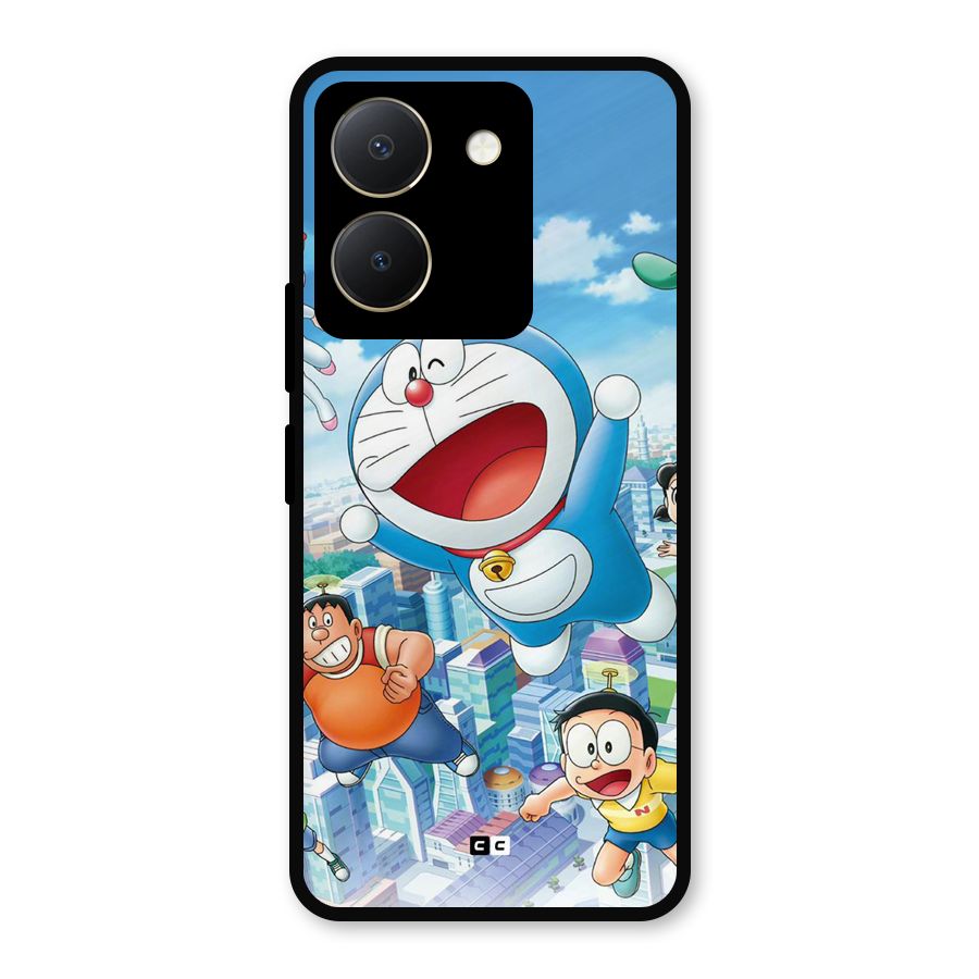 Doremon Flying Metal Back Case for Vivo Y36