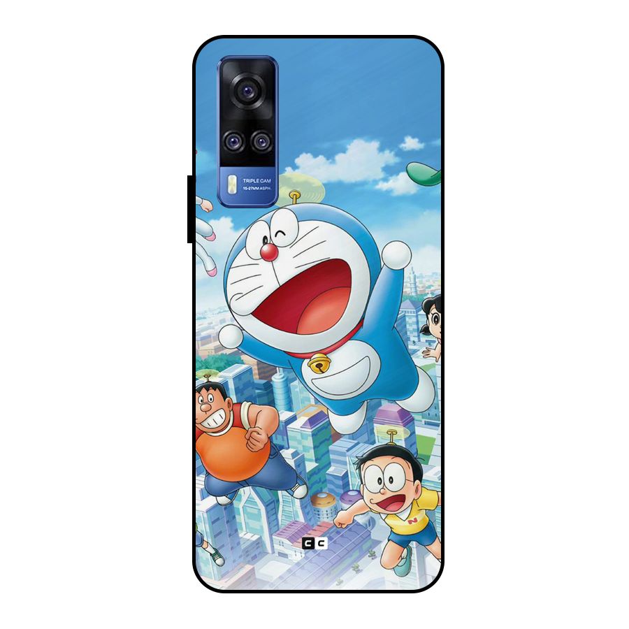 Doremon Flying Metal Back Case for Vivo Y51