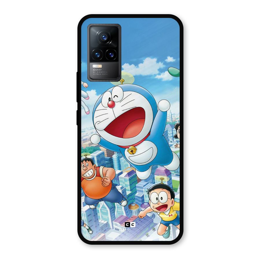 Doremon Flying Metal Back Case for Vivo Y73
