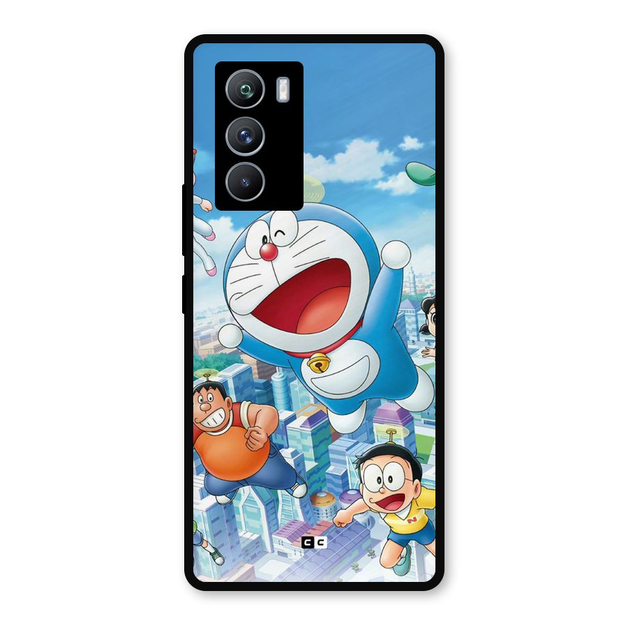 Doremon Flying Metal Back Case for iQOO 9 SE