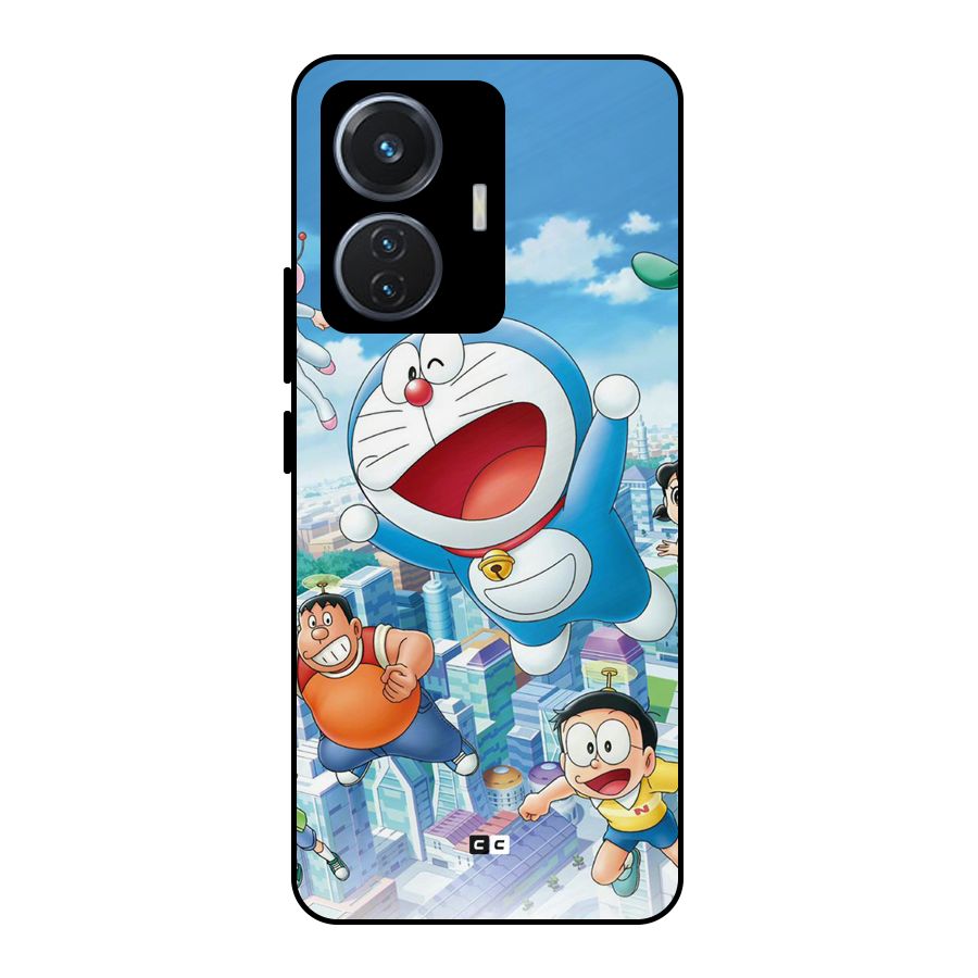 Doremon Flying Metal Back Case for iQOO Z6 44W