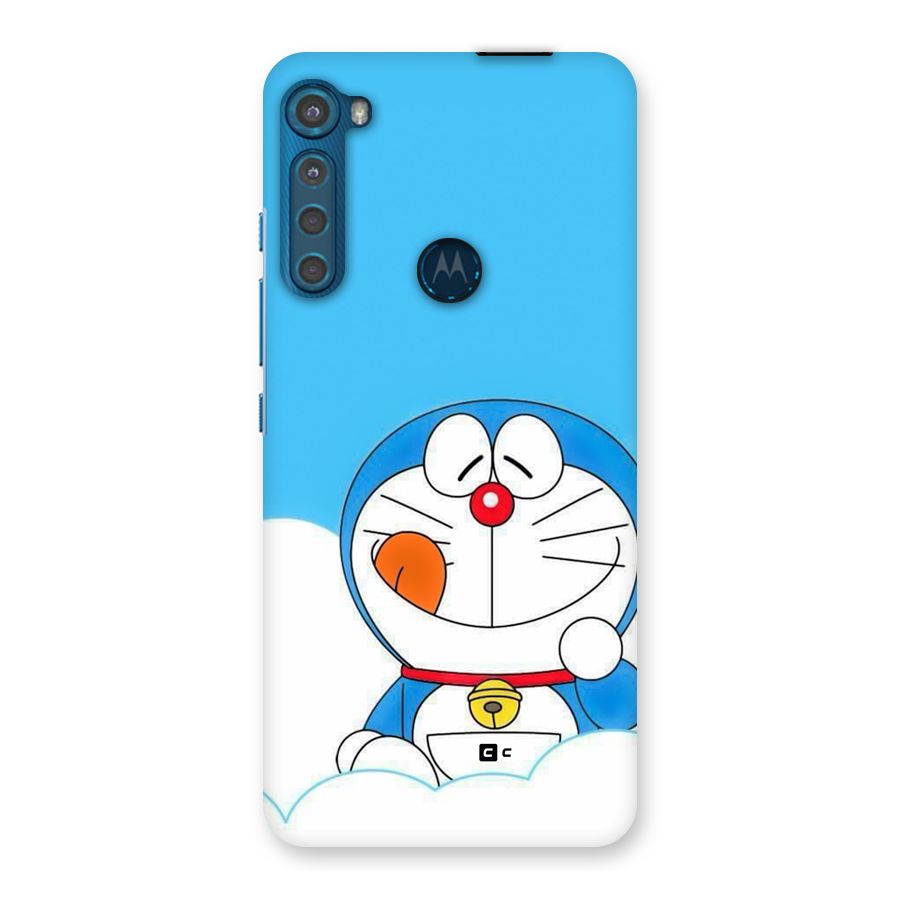 Doremon On Clouds Back Case for Motorola One Fusion Plus