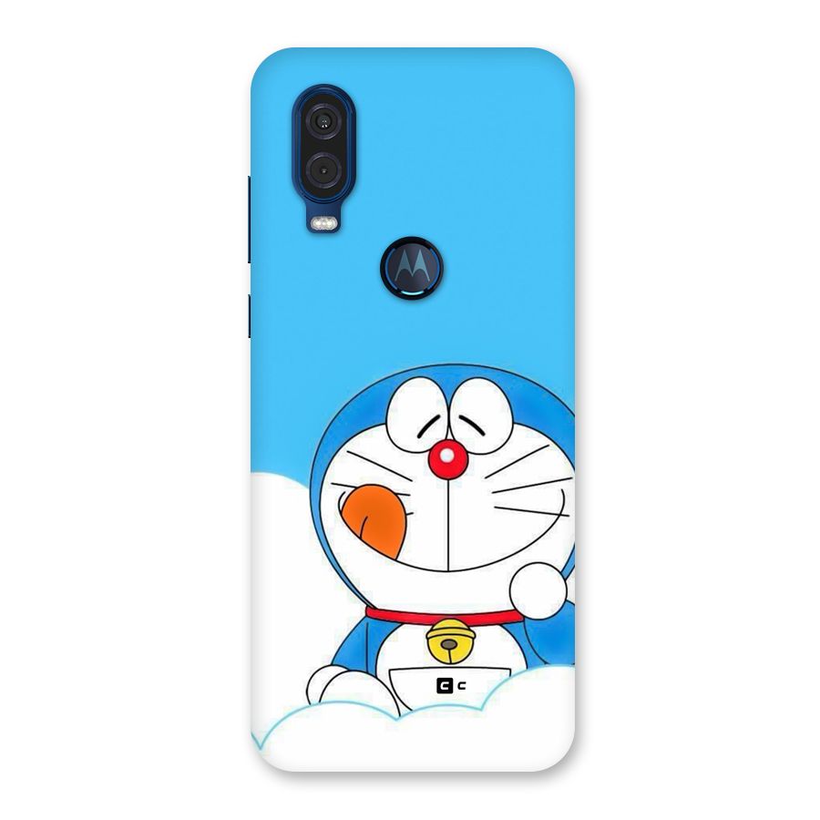 Doremon On Clouds Back Case for Motorola One Vision