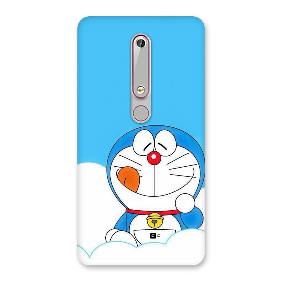 Doremon On Clouds Back Case for Nokia 6.1
