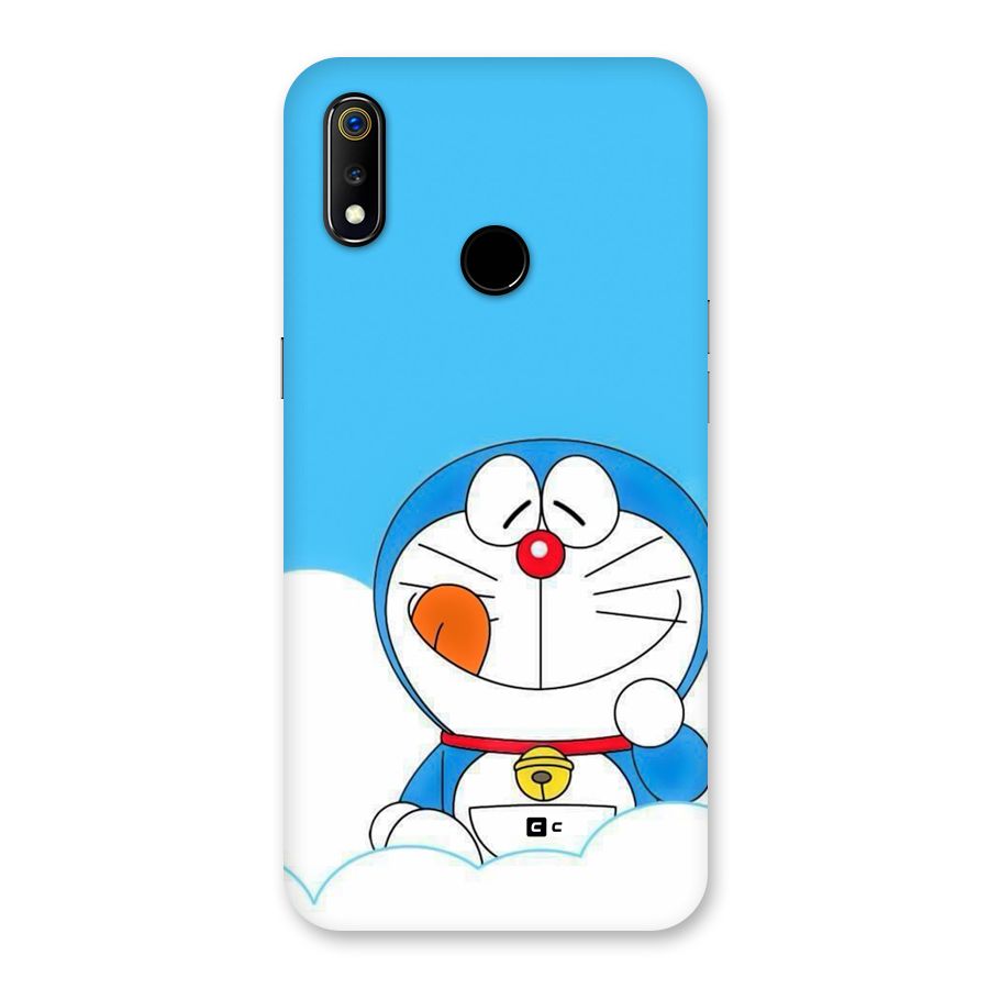 Doremon On Clouds Back Case for Realme 3