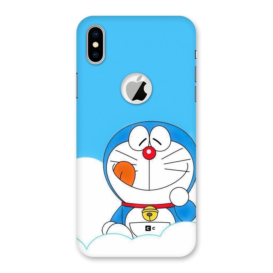 Doremon On Clouds Back Case for iPhone X Logo Cut