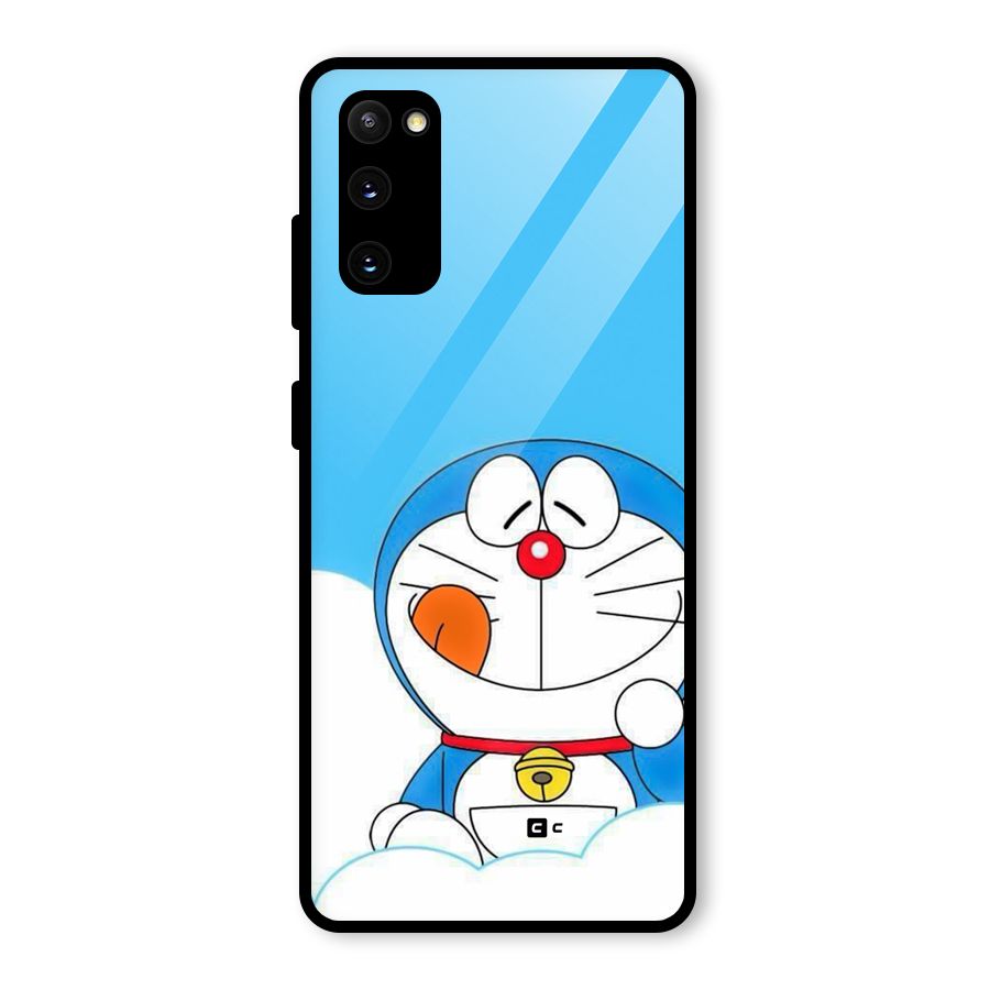 Doremon On Clouds Glass Back Case for Galaxy S20 FE