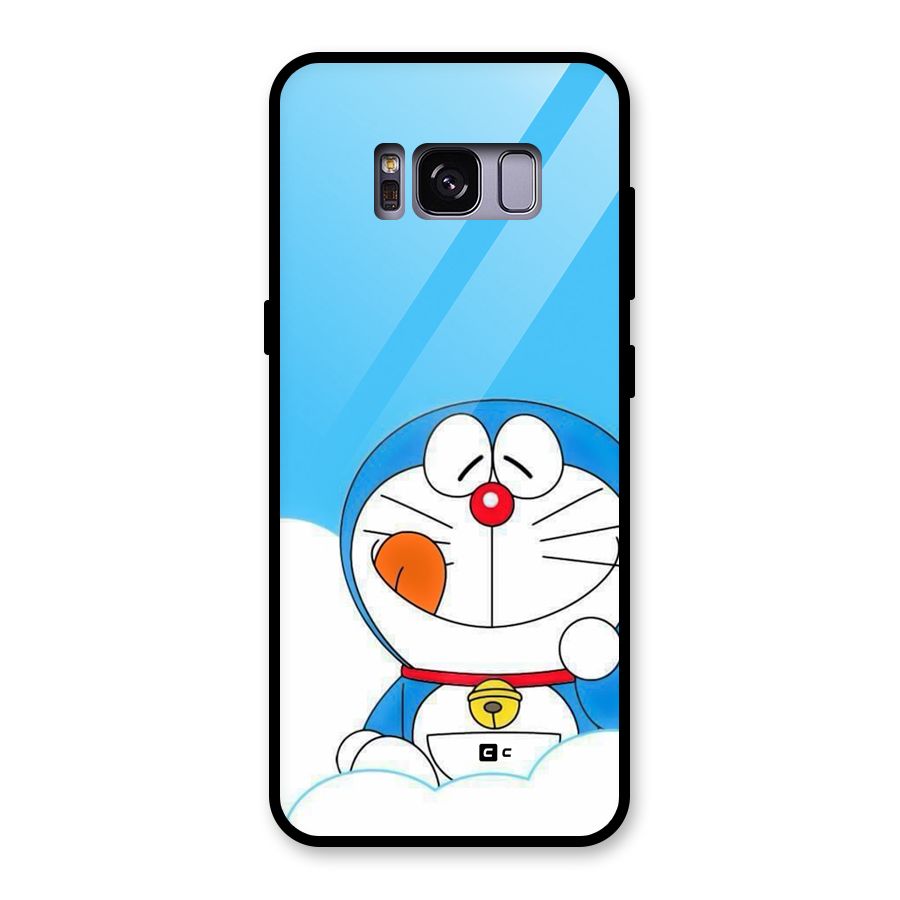 Doremon On Clouds Glass Back Case for Galaxy S8