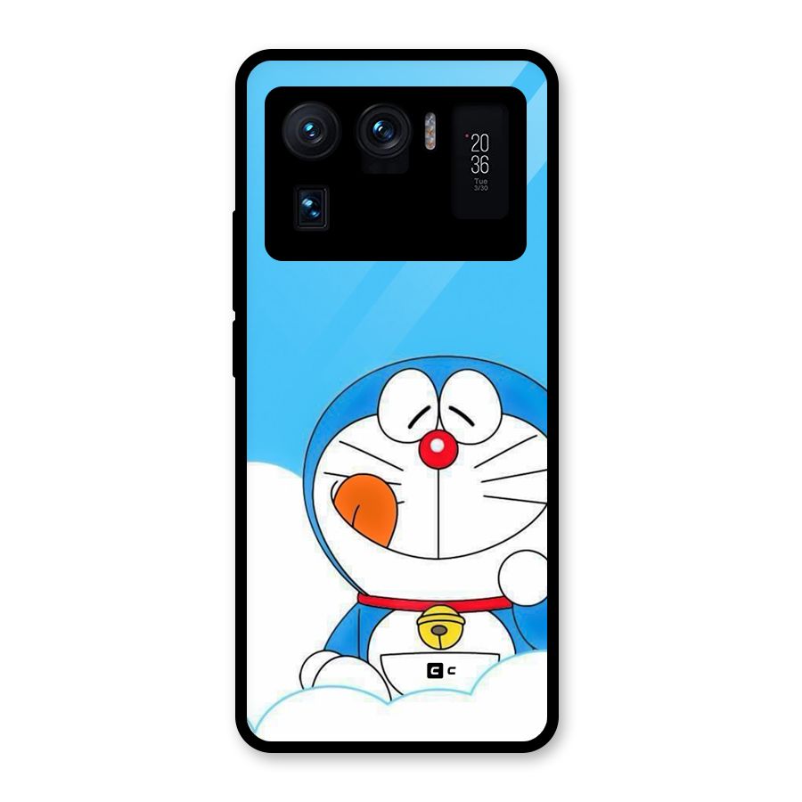 Doremon On Clouds Glass Back Case for Mi 11 Ultra