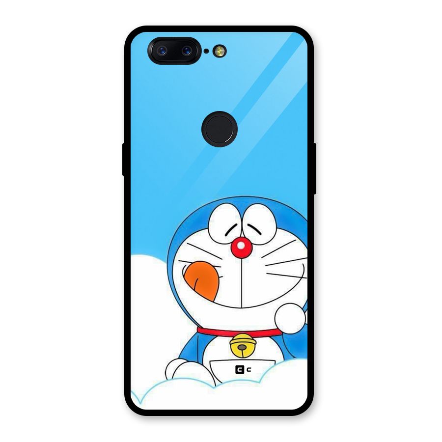 Doremon On Clouds Glass Back Case for OnePlus 5T