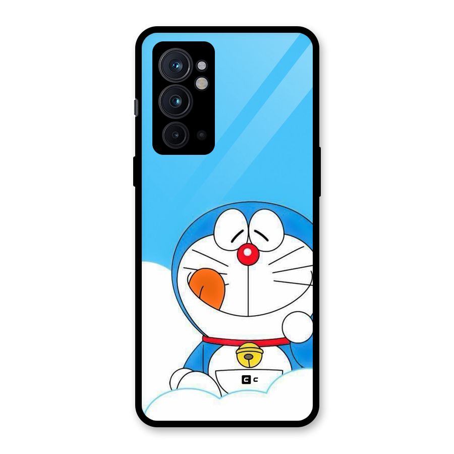 Doremon On Clouds Glass Back Case for OnePlus 9RT 5G