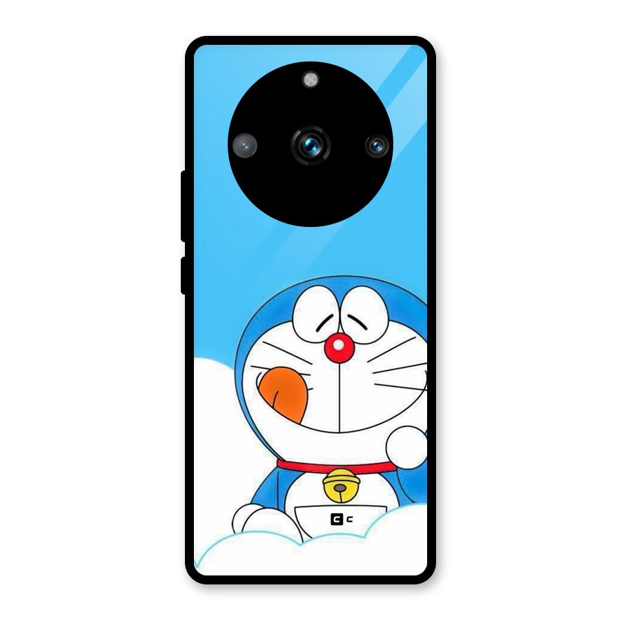 Doremon On Clouds Glass Back Case for Realme 11 Pro