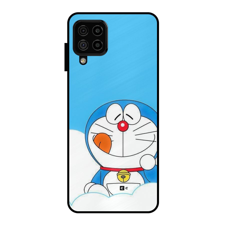 Doremon On Clouds Metal Back Case for Galaxy A22 4G