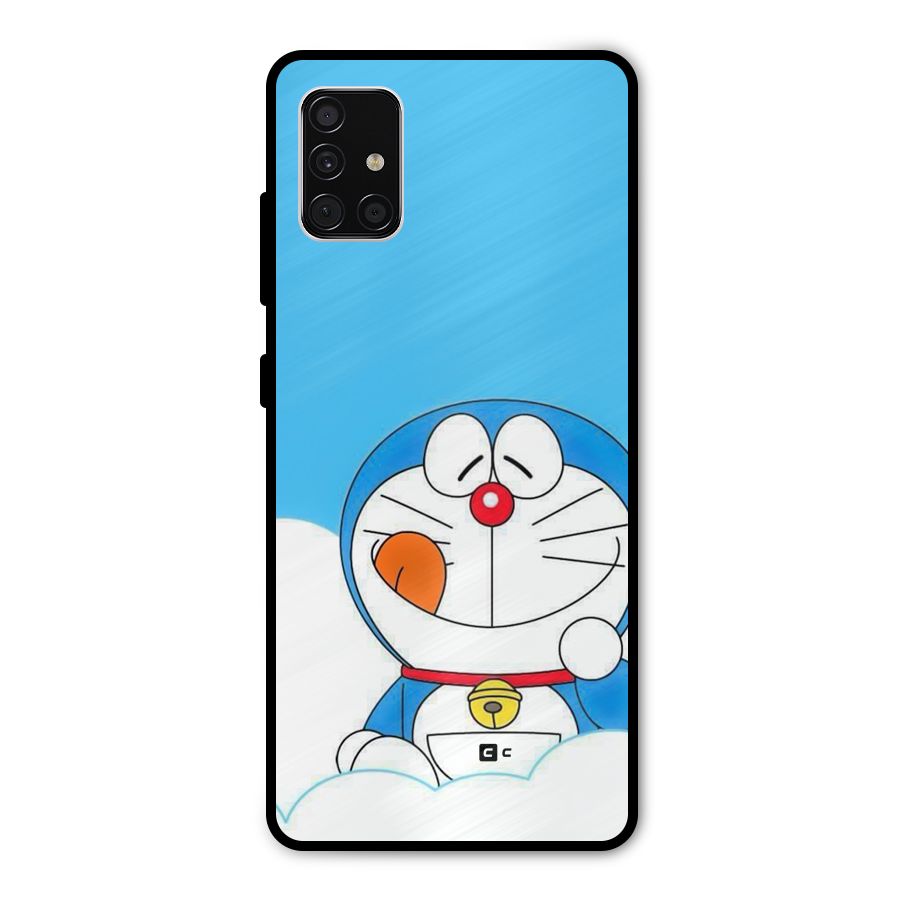 Doremon On Clouds Metal Back Case for Galaxy A51