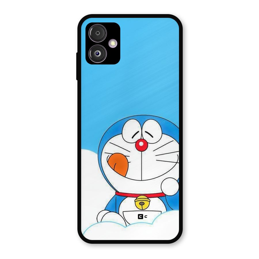 Doremon On Clouds Metal Back Case for Galaxy F14