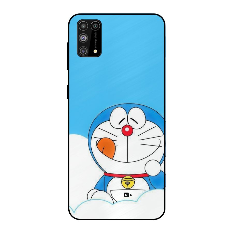 Doremon On Clouds Metal Back Case for Galaxy F41