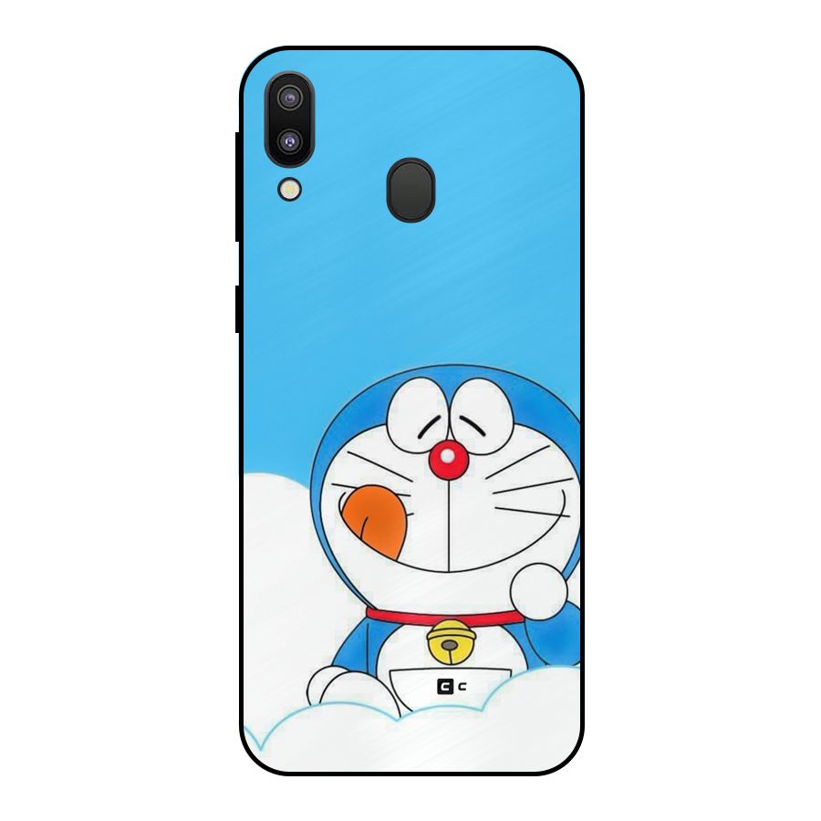Doremon On Clouds Metal Back Case for Galaxy M20