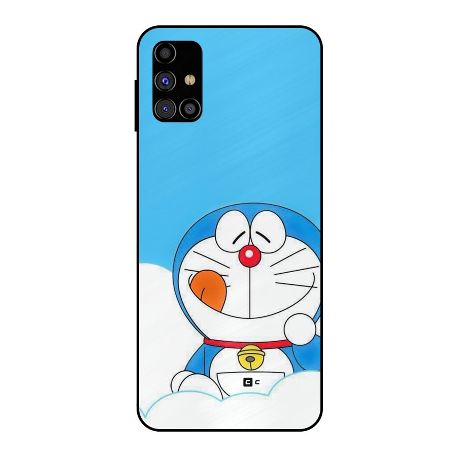 Doremon On Clouds Metal Back Case for Galaxy M31s