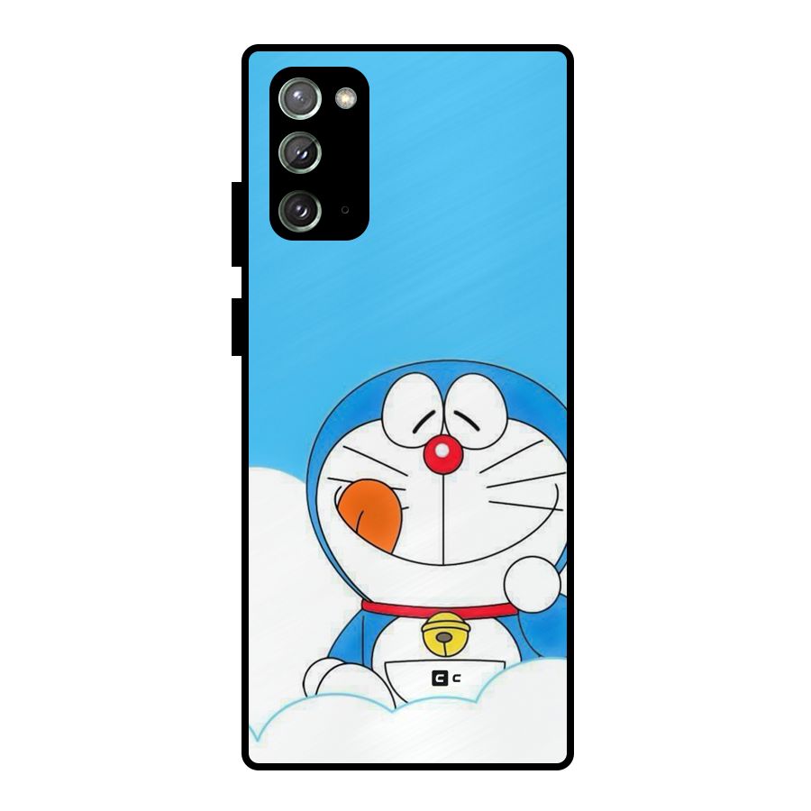 Doremon On Clouds Metal Back Case for Galaxy Note 20