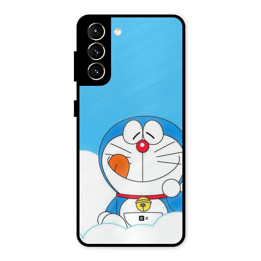 Doremon On Clouds Metal Back Case for Galaxy S21 5G
