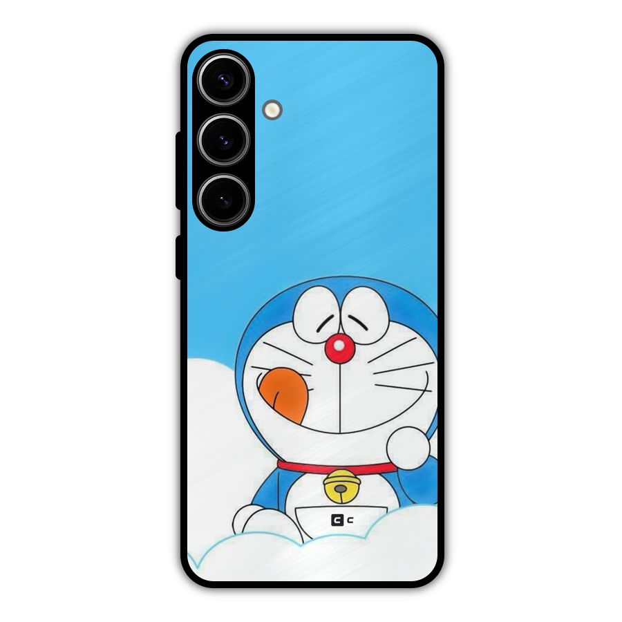 Doremon On Clouds Metal Back Case for Galaxy S24 Plus