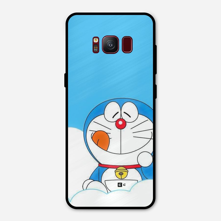 Doremon On Clouds Metal Back Case for Galaxy S8