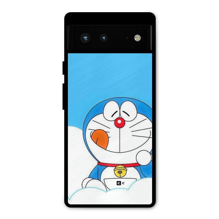 Doremon On Clouds Metal Back Case for Google Pixel 6