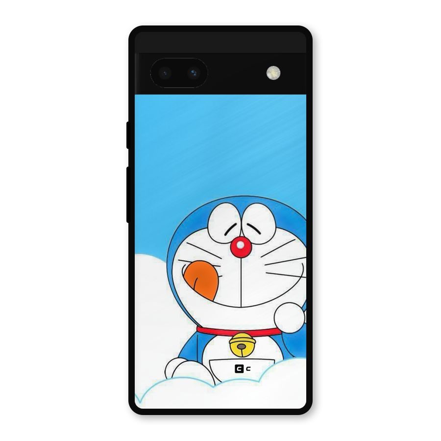 Doremon On Clouds Metal Back Case for Google Pixel 6a