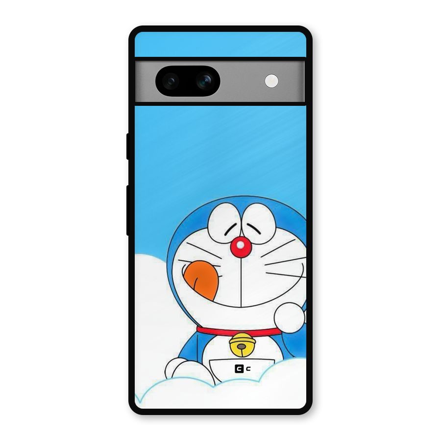 Doremon On Clouds Metal Back Case for Google Pixel 7a
