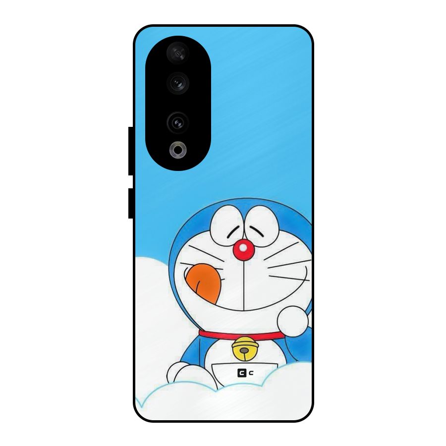 Doremon On Clouds Metal Back Case for Honor 90