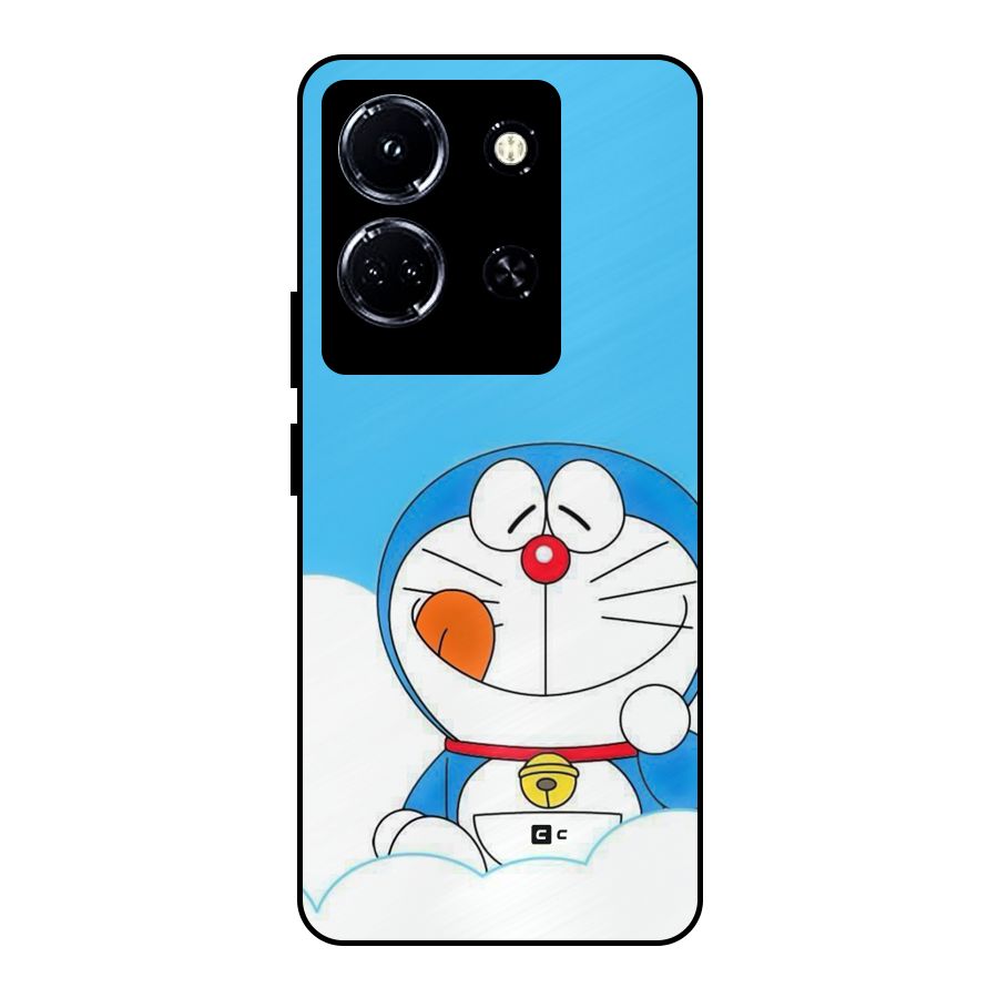 Doremon On Clouds Metal Back Case for Infinix Note 30 5G
