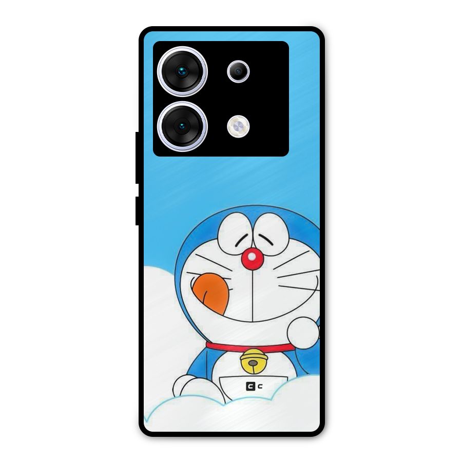 Doremon On Clouds Metal Back Case for Infinix Zero 30 5G