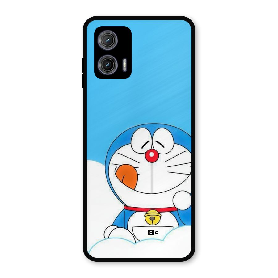 Doremon On Clouds Metal Back Case for Moto G73