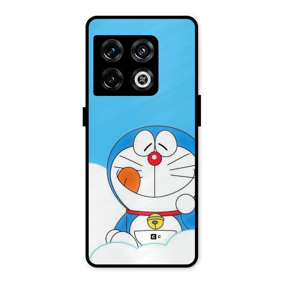 Doremon On Clouds Metal Back Case for OnePlus 10 Pro 5G