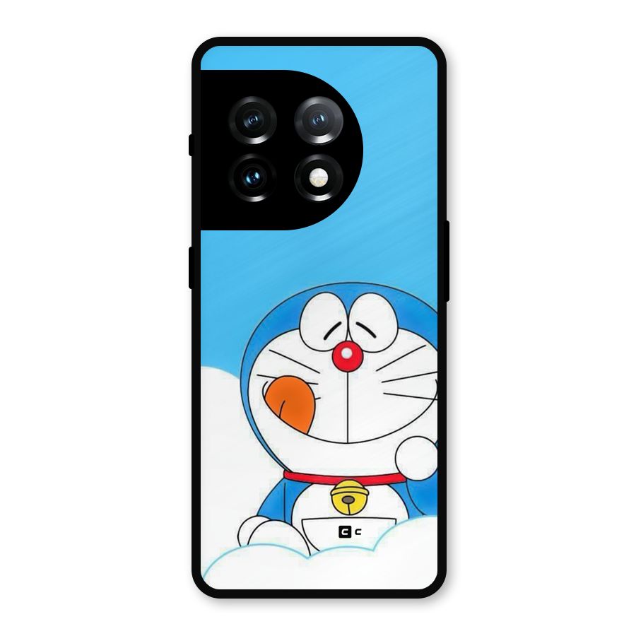 Doremon On Clouds Metal Back Case for OnePlus 11