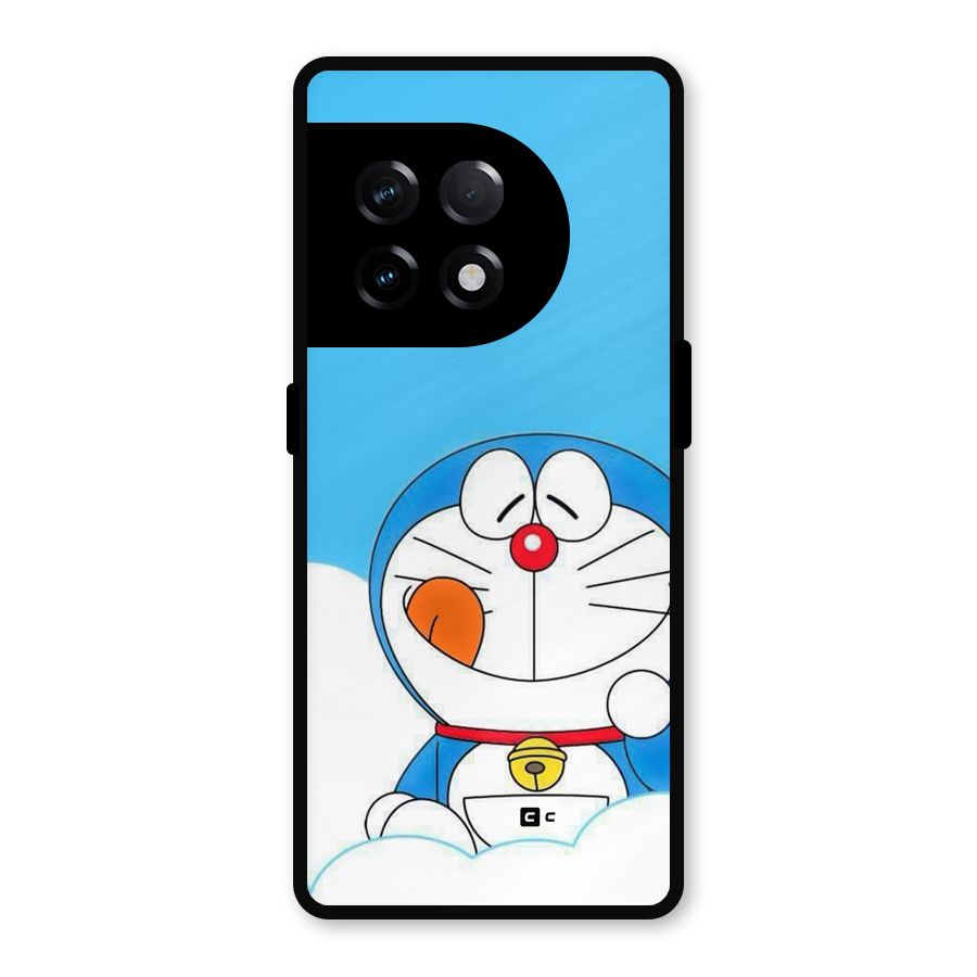 Doremon On Clouds Metal Back Case for OnePlus 11R