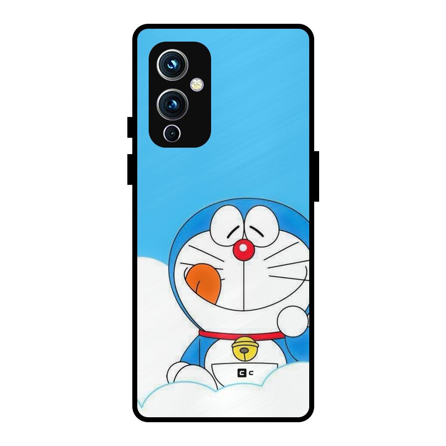 Doremon On Clouds Metal Back Case for OnePlus 9