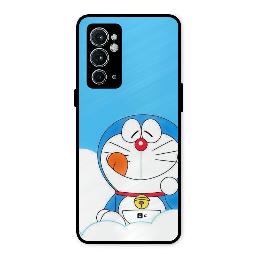 Doremon On Clouds Metal Back Case for OnePlus 9RT 5G