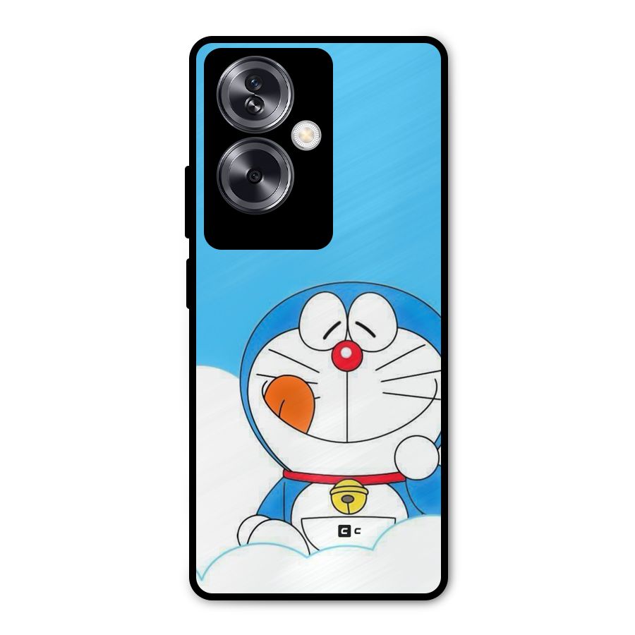 Doremon On Clouds Metal Back Case for Oppo A79 5G