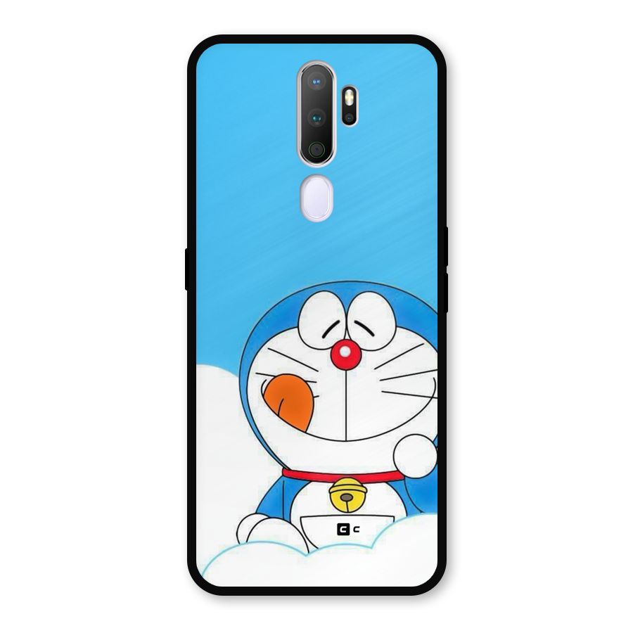 Doremon On Clouds Metal Back Case for Oppo A9 (2020)