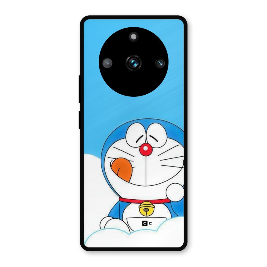 Doremon On Clouds Metal Back Case for Realme 11 Pro