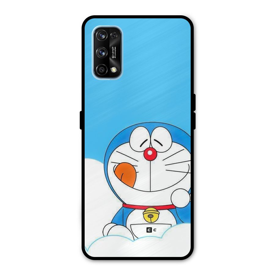 Doremon On Clouds Metal Back Case for Realme 7 Pro