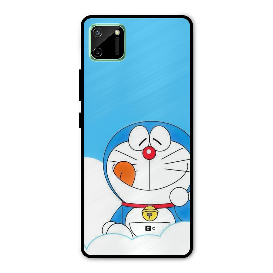 Doremon On Clouds Metal Back Case for Realme C11