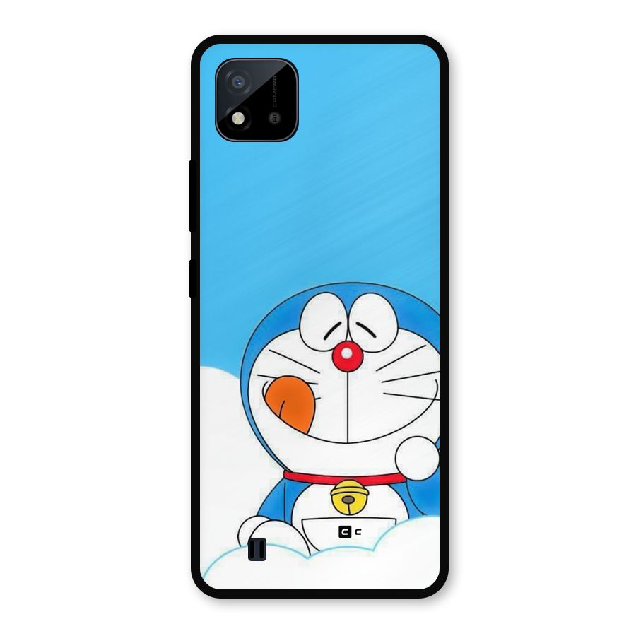 Doremon On Clouds Metal Back Case for Realme C11 2021