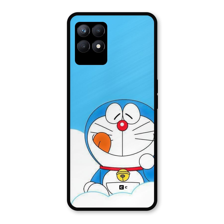 Doremon On Clouds Metal Back Case for Realme Narzo 50