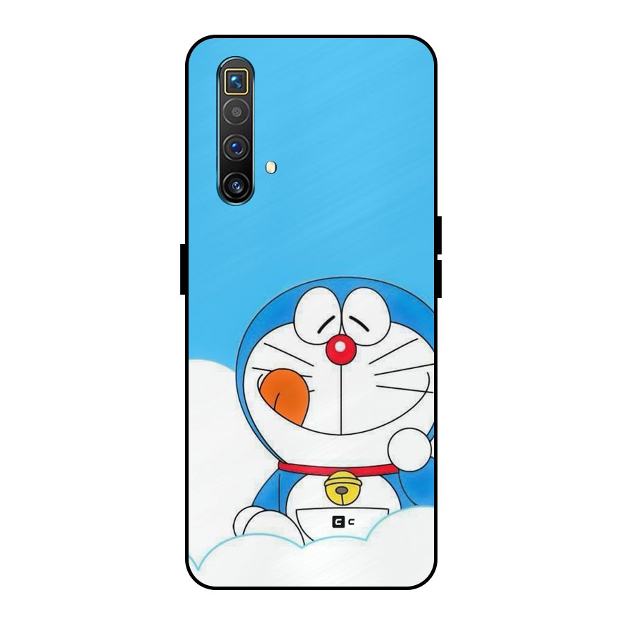 Doremon On Clouds Metal Back Case for Realme X3